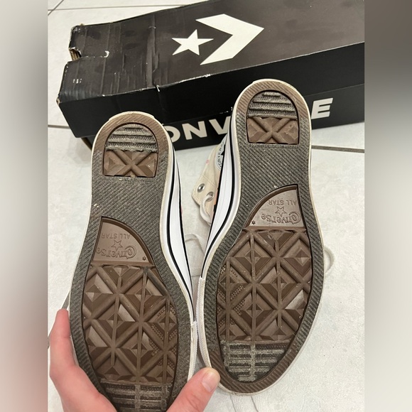 Converse High-Tops with Pink and Orange Accents - Picture 4 of 5